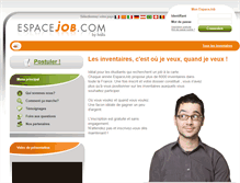 Tablet Screenshot of espacejob.com